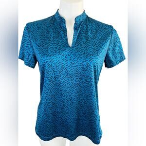 Nike dri fit teal activewear top size medium